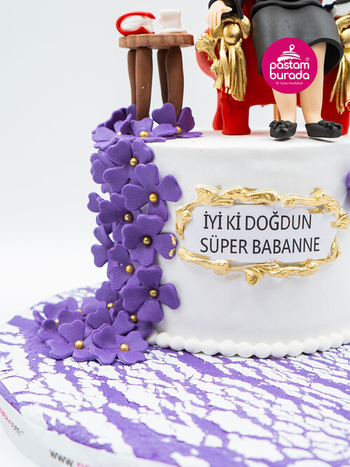 Babaanne Temalı Konsept Pasta