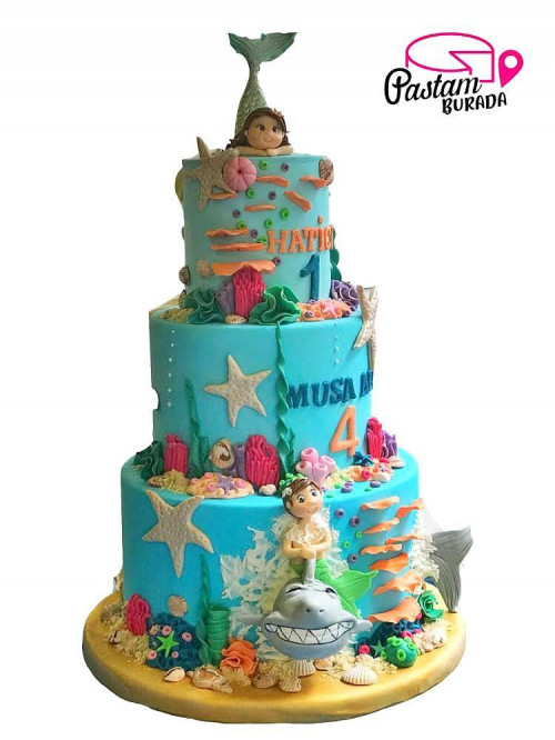 Balıklar Konsept Pasta