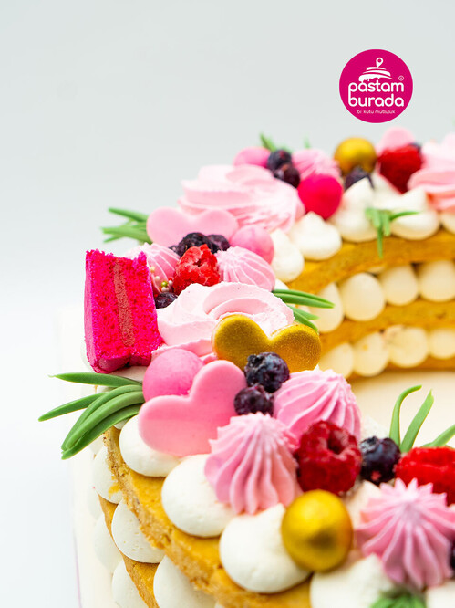 C Harfi Meyveli Konsept Pasta