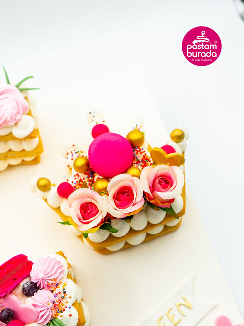 C Harfi Meyveli Konsept Pasta