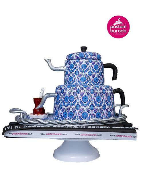 Çaydanlık Model Konseptli Pasta
