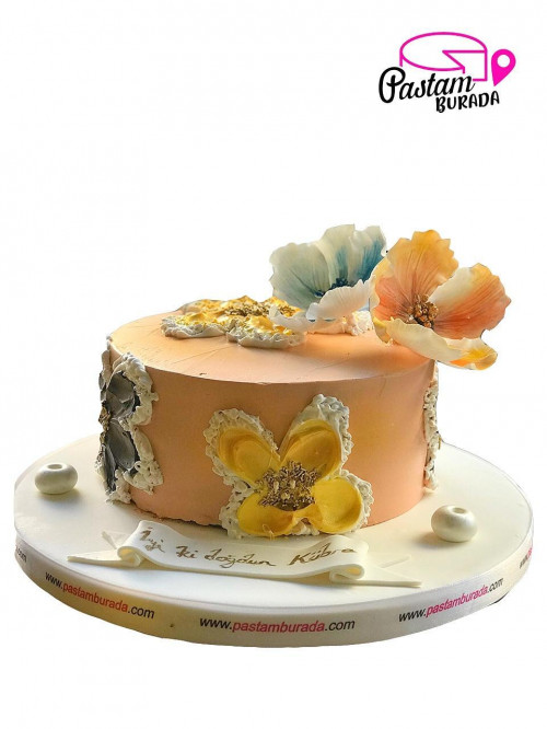 Çiçek Buketi Pasta