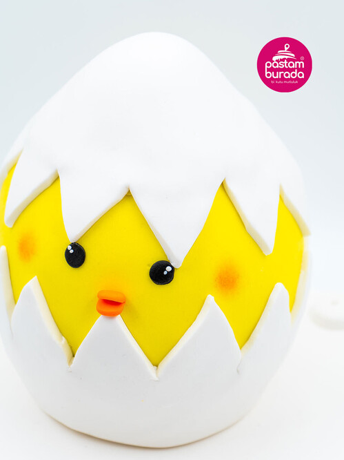 Civciv Yumurta Temalı Pasta