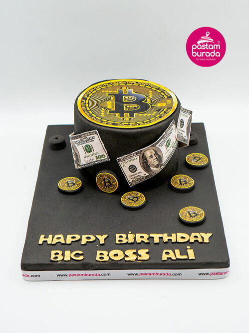 Coin Temalı Konsept Pasta