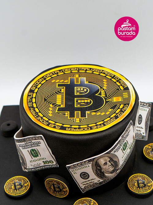 Coin Temalı Konsept Pasta