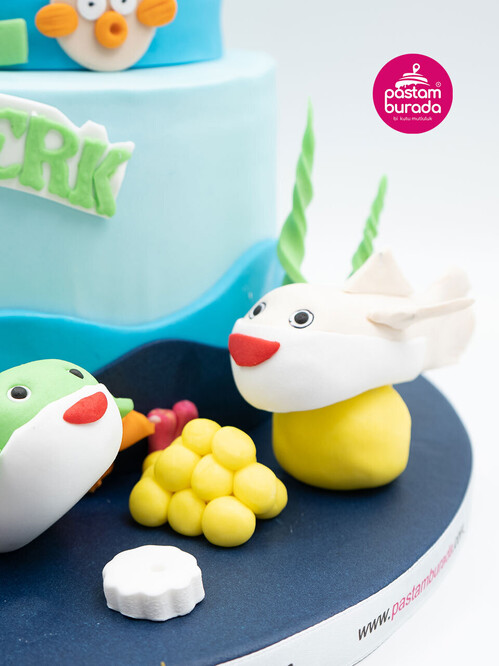 Deniz Canlıları Konsept Pasta