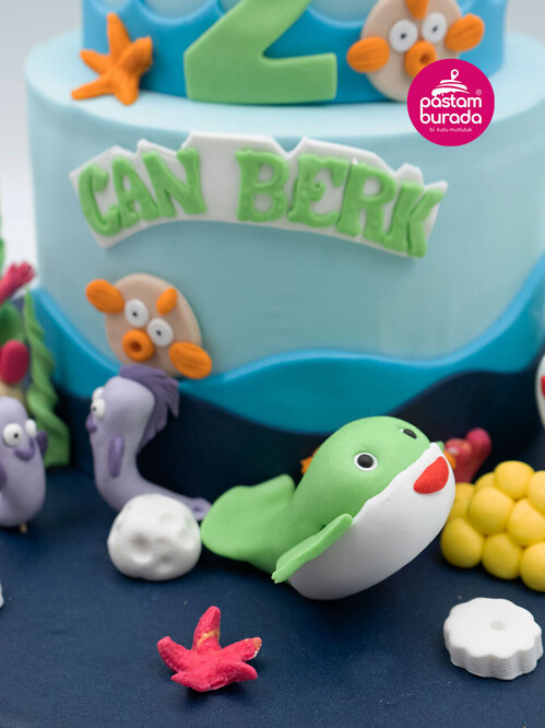 Deniz Canlıları Konsept Pasta