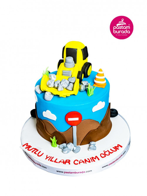 Dozer Model Konsept Doğum Günü Pastası
