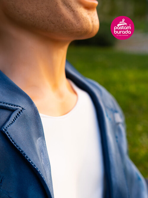 Erkek Büst Tasarım Benzetme Pasta