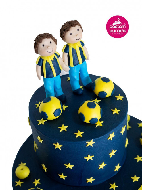 Fenerbahçe Temalı Taraftar Konsept Pasta