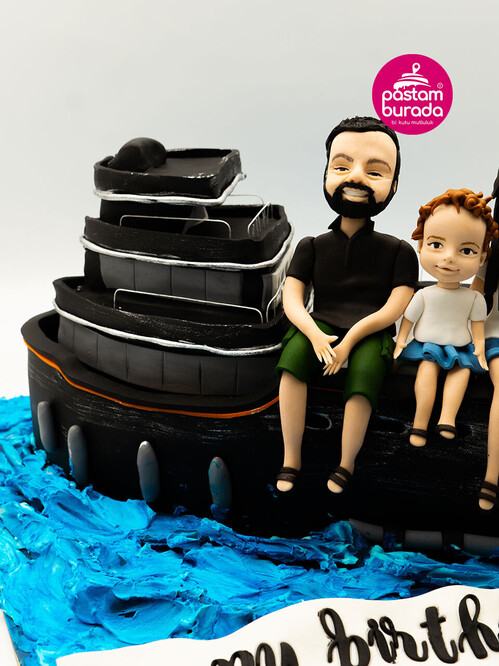 Gemi Detaylı Aile Konsept Pasta