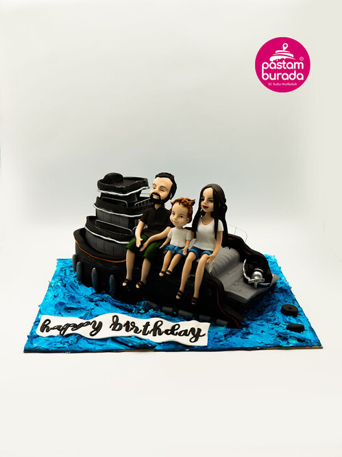 Gemi Detaylı Aile Konsept Pasta