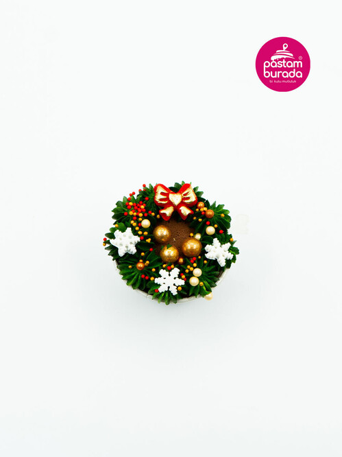 Kar Tanesi Yılbaşı Konsept Cupcake