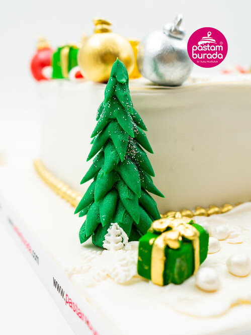 Logolu Yılbaşı Konsept Pasta