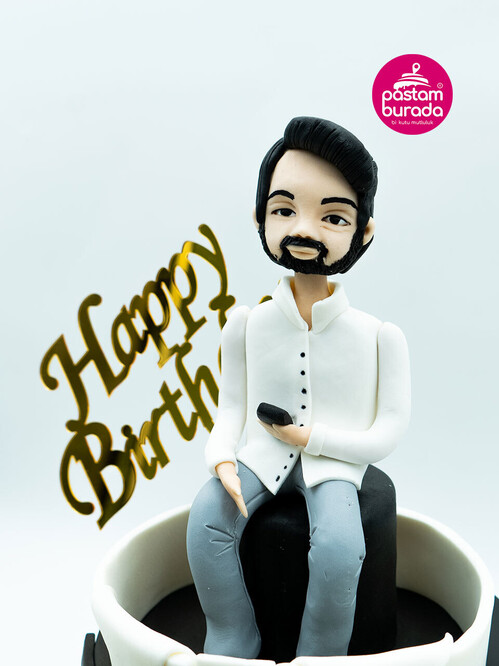 Papyon Temalı Erkek Figür Pasta