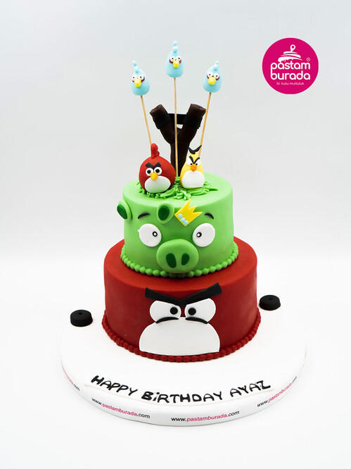 Sinirli Kuşlar Konsept Pasta