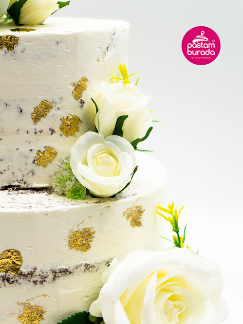 Sıvama Beyaz Gül Naked Pasta