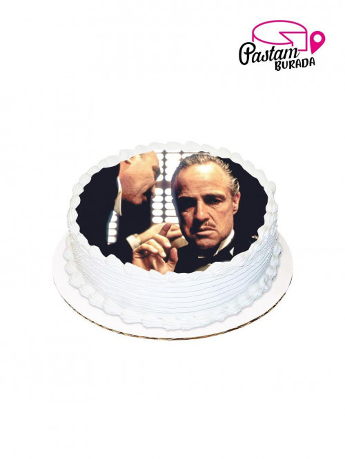 The Goodfather Yuvarlak Resimli Pasta