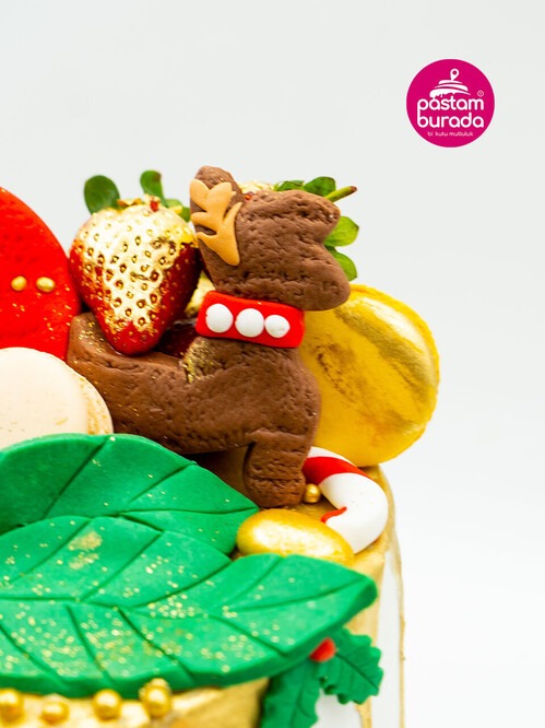 Yılbaşı Konsepti Tasarım Pasta