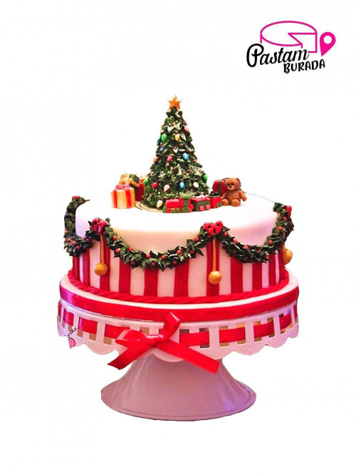 Yılbaşı Konseptli Pasta