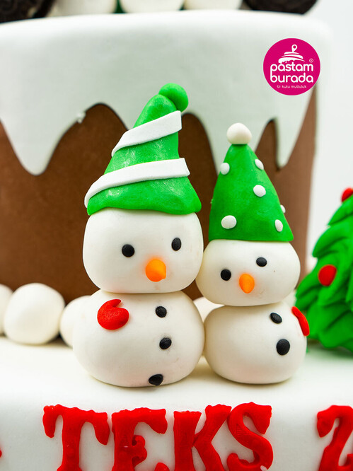 Yılbaşı Süslemeleri Konsept Pasta