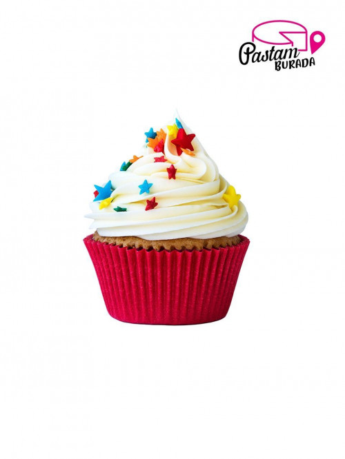 Yıldızlı Kremalı Cupcake