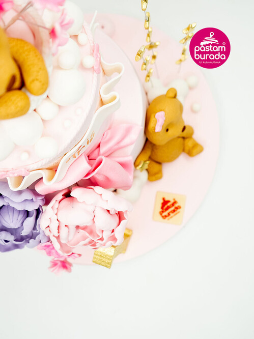 Ayı Temalı Tasarım Pasta