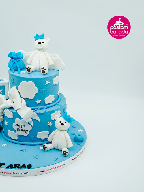 Ayıcık Süslemeli Butik Pasta