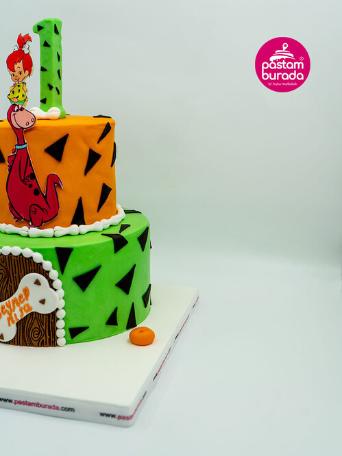 Çakıl ve Dino Konsept Pasta