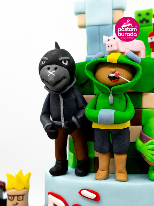 Çizgi Film Karakterleri Tasarım Pasta