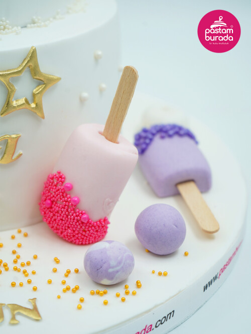 Dondurma Temalı Tasarım Pasta