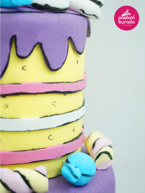 Donut Detaylı Konsept Pasta