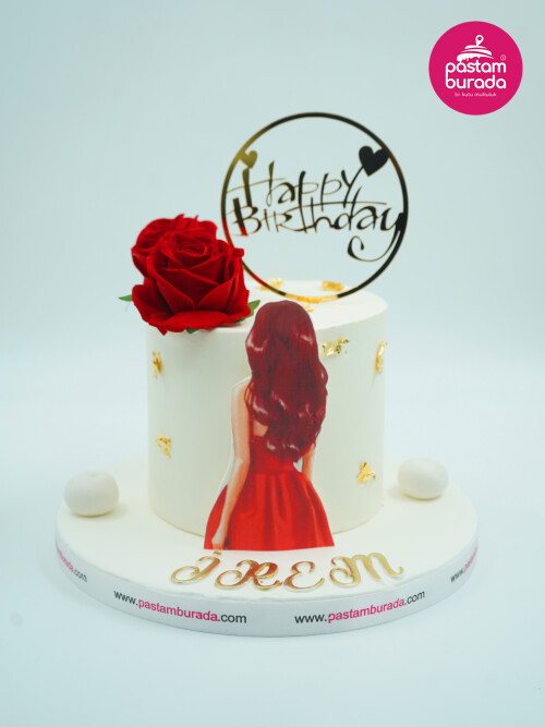 Gül Süslemeli Konsept Pasta