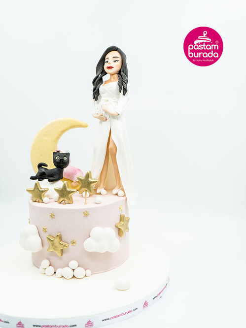 Hamile Kadın Konsept Pasta