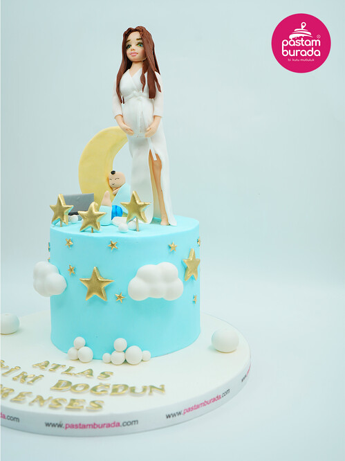 Hamile Kadın Konsept Pasta