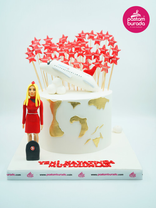 Hostes Temalı Konsept Pasta