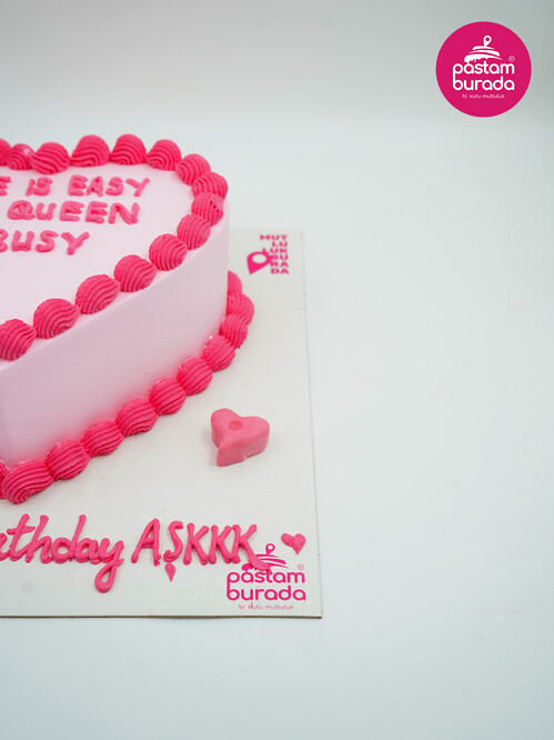 Kalp Detaylı Naked Pasta