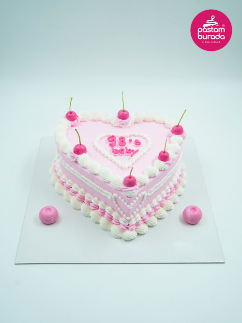 Kalp Detaylı Naked Pasta