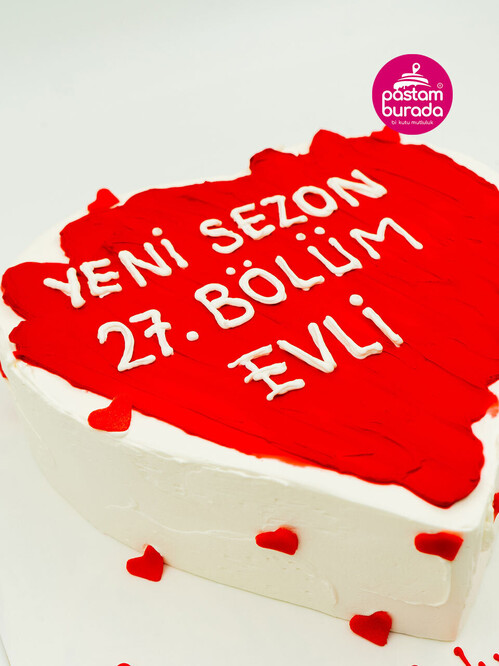 Kalp Naked Sıvama Pasta