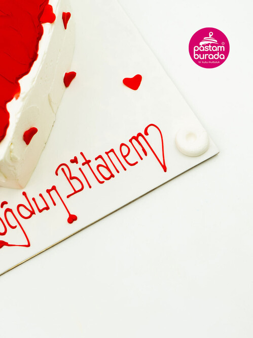 Kalp Naked Sıvama Pasta