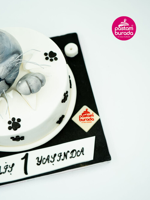 Kedi Detaylı Butik Pasta