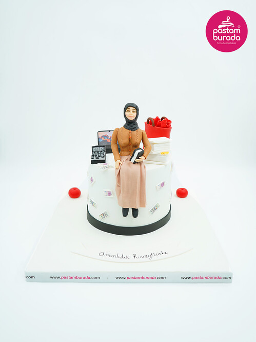 Kişisel Detaylı Kadın Figür Pasta