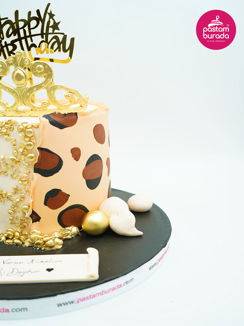 Leopar Süslemeli Konsept Pasta