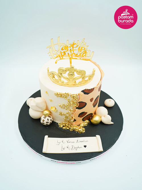 Leopar Süslemeli Konsept Pasta