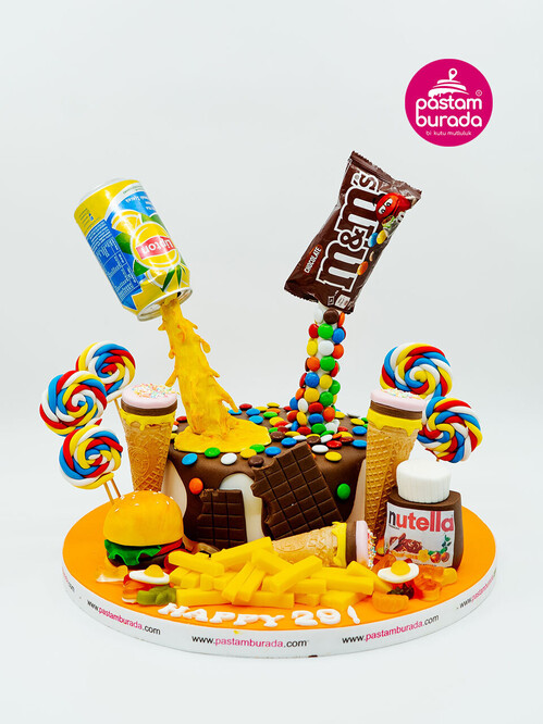 Lezzetli Atıştırmalıklar Konsept Pasta