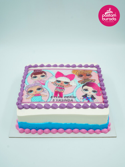 Lol Bebek Resimli Pasta