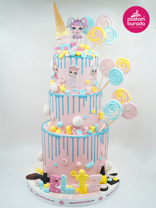 Lol Bebek Tasarım Pasta