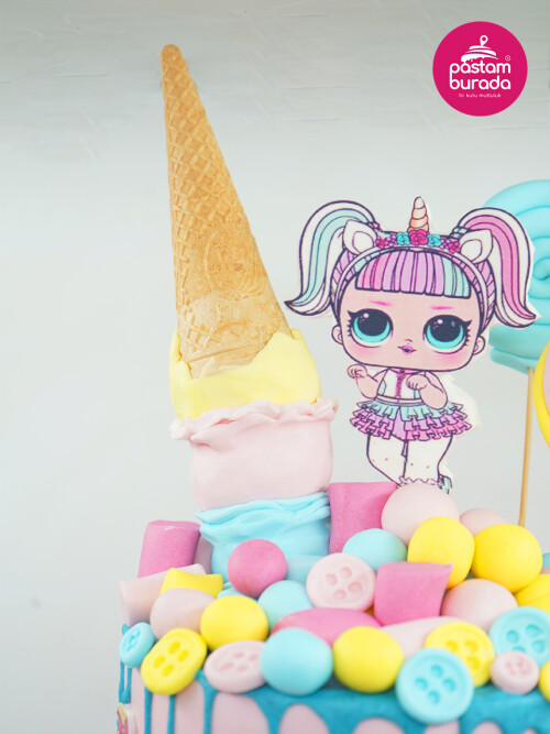 Lol Bebek Tasarım Pasta