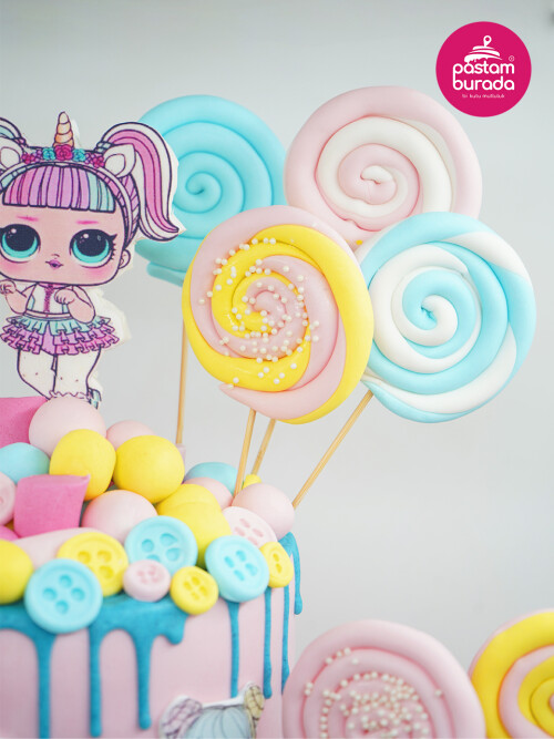 Lol Bebek Tasarım Pasta