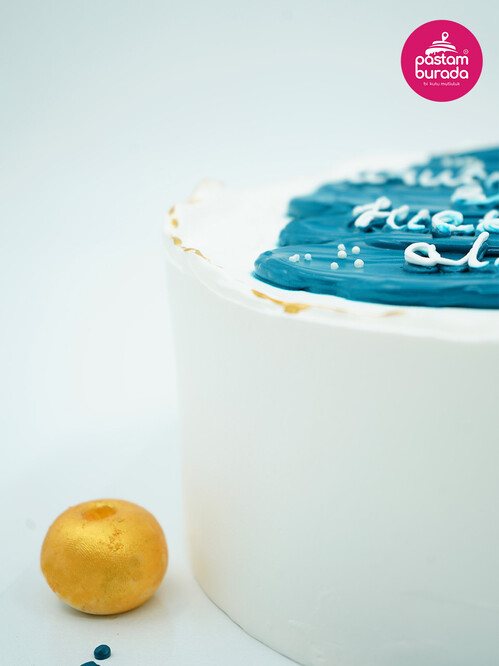 Mavi Yazılı Naked Pasta